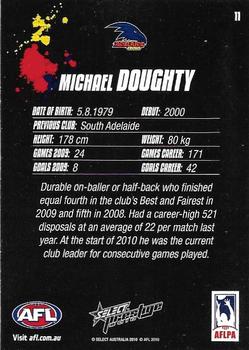 2010 Select AFL Prestige #11 Michael Doughty Back